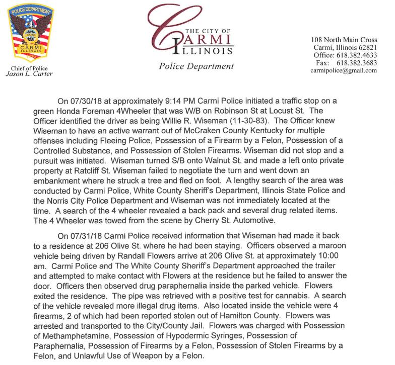 Carmi Police Nab Wiseman Following Standoff WRULFM