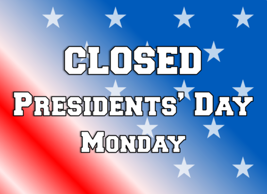 Secretary of State Offices Closed for Presidents Day