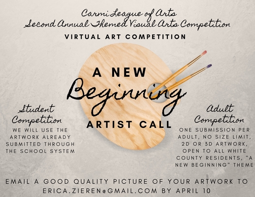 Carmi League of Arts Second Annual Themed Visual Arts Competition Entries Due April 10th