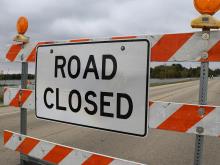 1000 East (Burrells Woods Road) Closed Today and Monday for Tree Removal