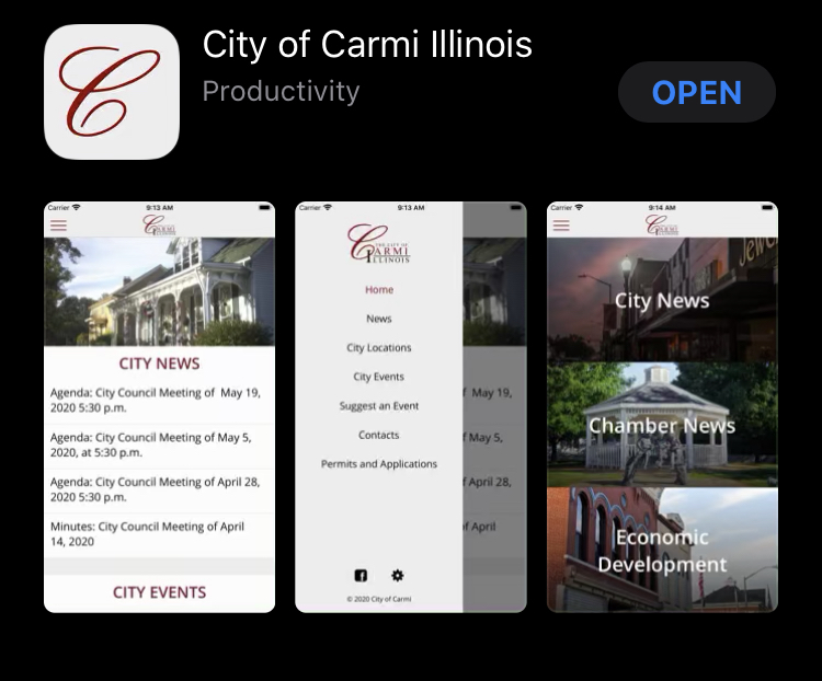 New City of Carmi Smartphone App Available