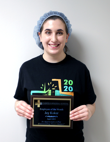 FMH PRESENTS APRIL EMPLOYEE OF THE MONTH