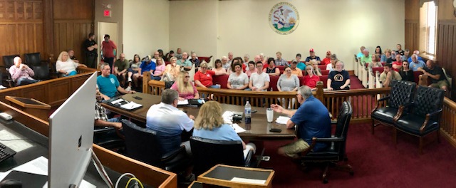 County Board Special Meeting Spirals Once Again into Heated Exchanges