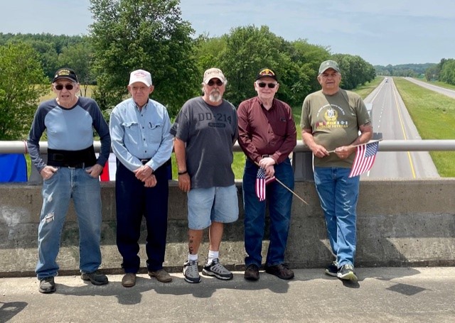Local Veterans Greet Motorcyclists on Run for the Wall Tuesday Afternoon