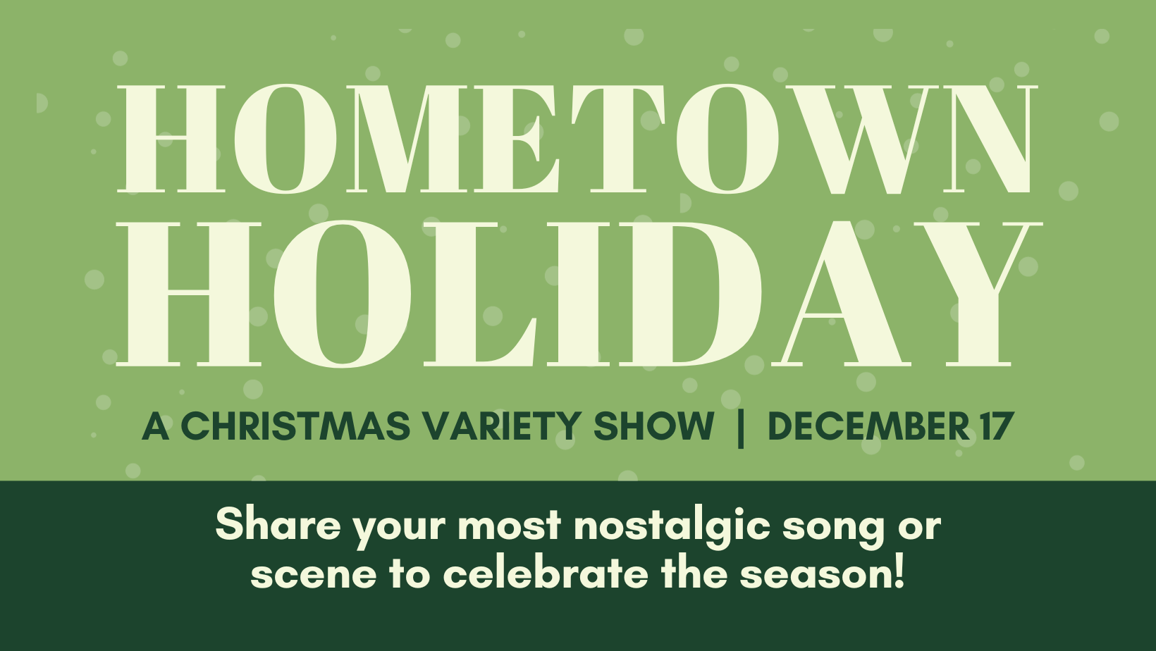 Hometown Holiday: A Christmas Variety Show