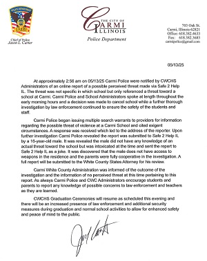 Update of CWC School Threat