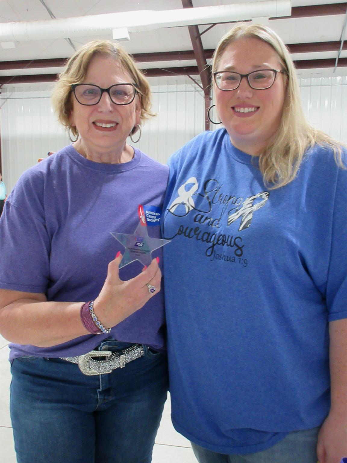 Team Hodgson Wins Excellence Award at Tri County Relay for Life